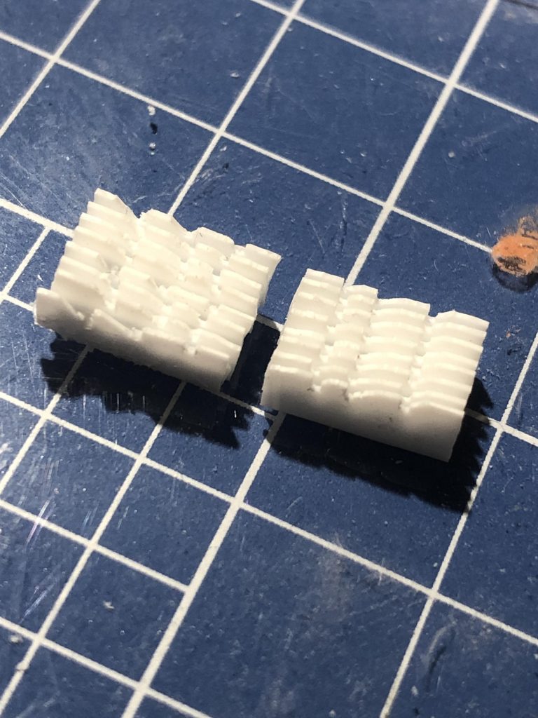 シイタケ。左は失敗で右が成功例です。