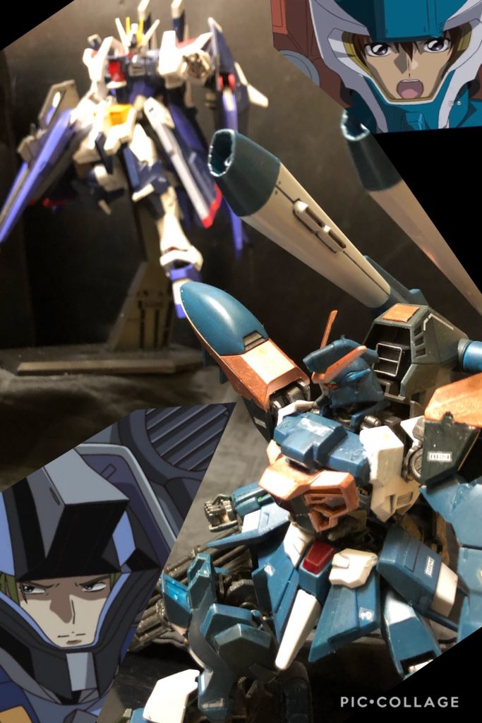 キラ「キラ·ヤマト、行きます！くそっ、どうしてこんなことを…！」
oyz「ターゲット出現！オルガ、迎撃しろ。ただし、胴体は壊すなよ。捕獲して核動力を奪え！」
オルガ「了解だ！見つけたぜぇ！？オマエ！」
キラ「あれか！」


オルガ「オラあ！コレでも喰らえーーーーっ！何っ！？弾切れかよぉ！？」
キラ「？」
オルガ「コッチはどうだ！コッチも弾切れだと！くっそぉ！弾がねぇ！」
キラ「？？」
オルガ「全部弾切れじゃんねーか！何だよ、撃てねェじゃねェかァ！」
oyz「オイオイ....。」

オルガ「オイ！アイツはどうしたんだよ。」
oyz「スティングか？」
オルガ「そうだ！そのチョロついてたヤツ！」
oyz「あー、さっきムラサメ3機にやられちゃって、艦に撤退したよ。」
オルガ「マジかよ！ダセエ！！何やってんだか…オイどうなってんだよ！」
oyz「ま、よくある事だから。」
オルガ「ったく…足手纏いはごめんだぜ！」
oyz「キミも弾切れでどうしようもないでしょうが。」