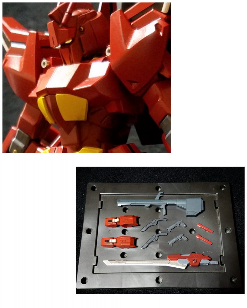 基本武装
頭部バルカン×2
胸部マシンキャノン×2
クレイバズーカ
ガンブレード
ナックルガード×2
ヒートナイフ×2
ハンドガン×2
ビームサーベル×2
になります(u_u)