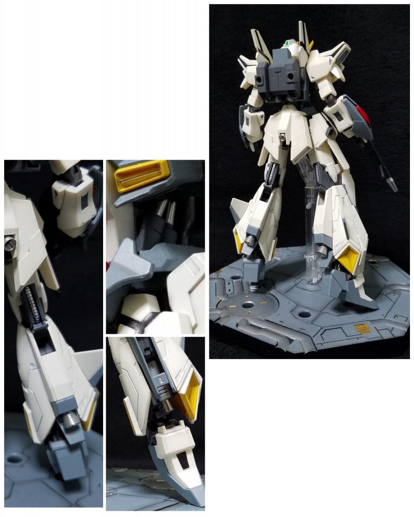 バックパックは後々のドッキングのためシンプルに。
あちこちにメタルパーツを使いました👍