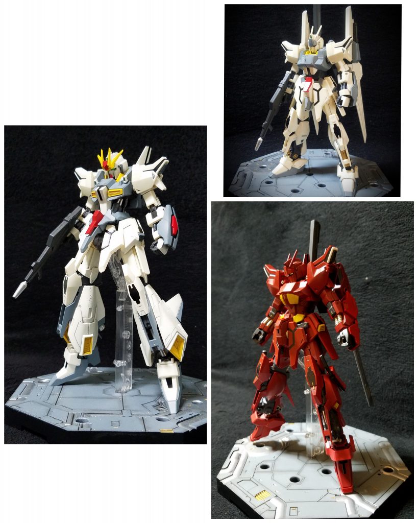 ３体あわせて(u_u)
もちろん共通点もあり、それぞれの特徴もあり、なかなかおもしろいシリーズにできたかなと思います(・∪・)

最後まで見てくださった方ありがとうございます！
次は『スターゼーターガンダム』
ではでは(￣^￣ゞ