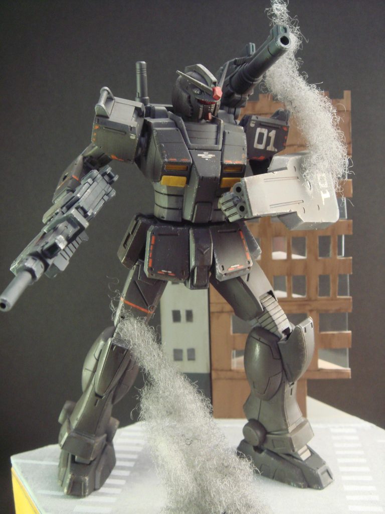 綿を使って煙を表現、思うような形にならなかったのが少し残念。