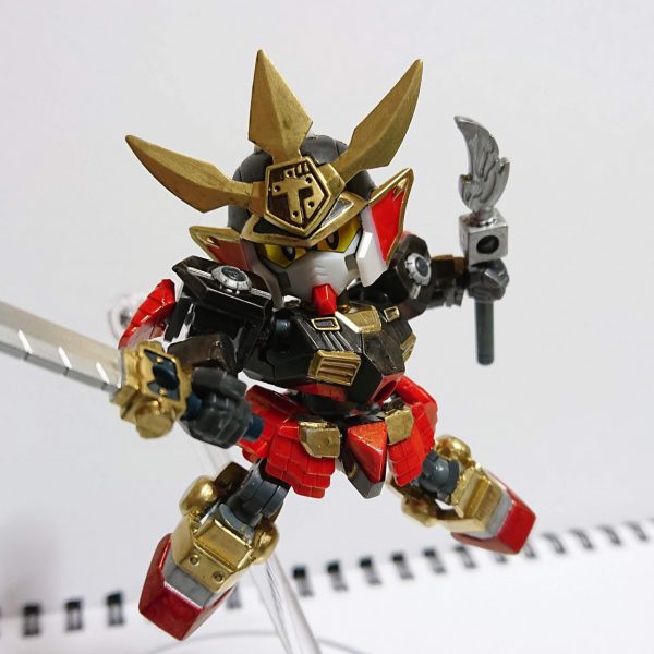 ガシャプラ可動改造「武者刀槍頑駄無」