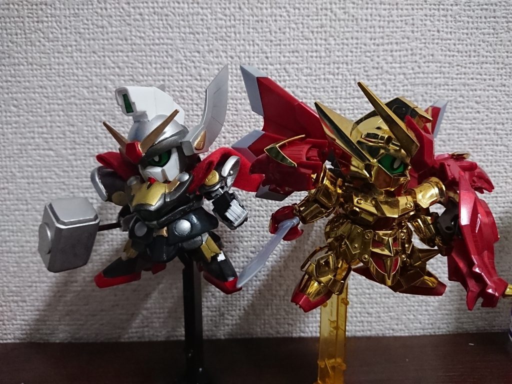 二柱の神
基本的なところは普通のLGBBなのでもちろん飛行台座が使用できます。
ちなみにソーはスペリオルドラゴンを知らないがスペリオルドラゴンはソーの父オーディンと友人の設定です。オーディンはウイングゼロの設定。ちなみにロキがデスサイズ