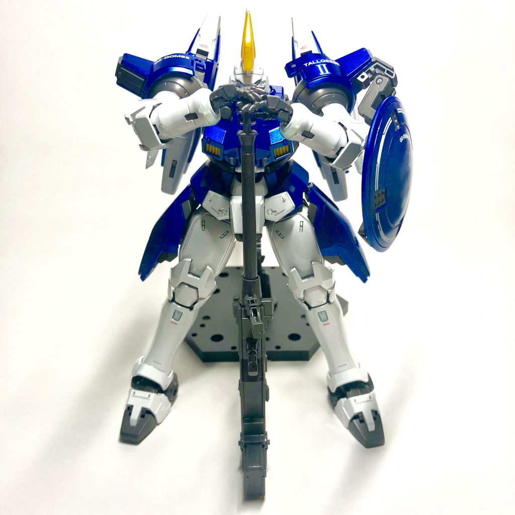 正面:ドーバーガン名シーン
MGのため、ポージングのバランスが難しかったのですが、アクションベースを使用し、うまく立てることができました。