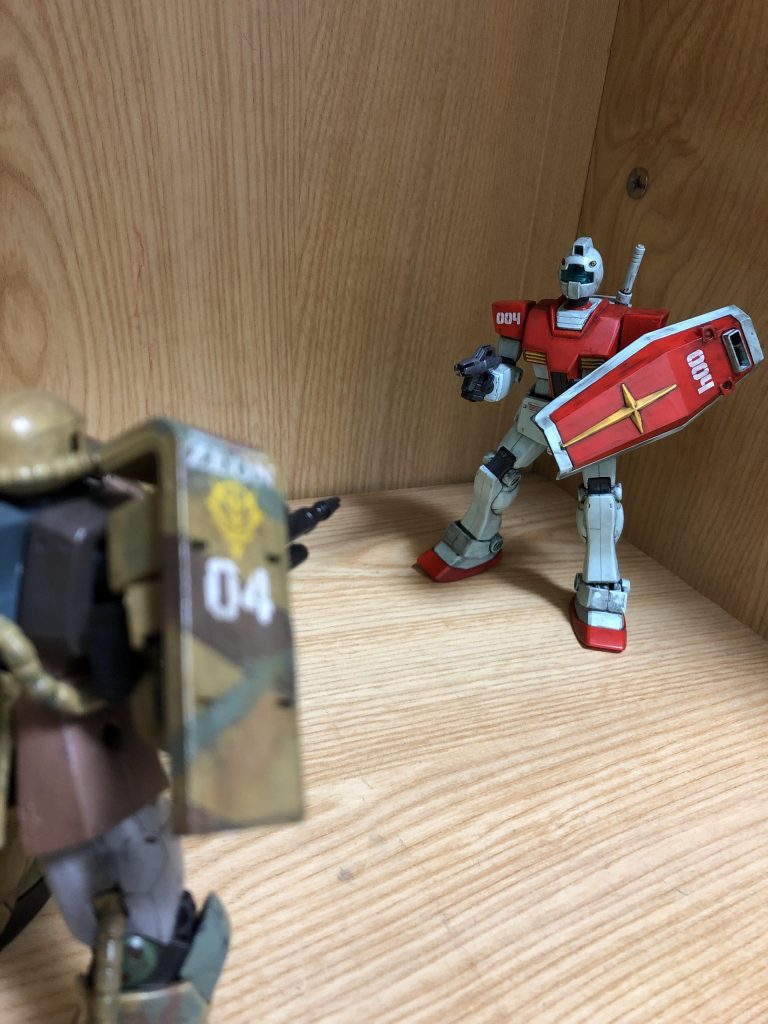 ザクと対決！さぁ戦いの結末は！