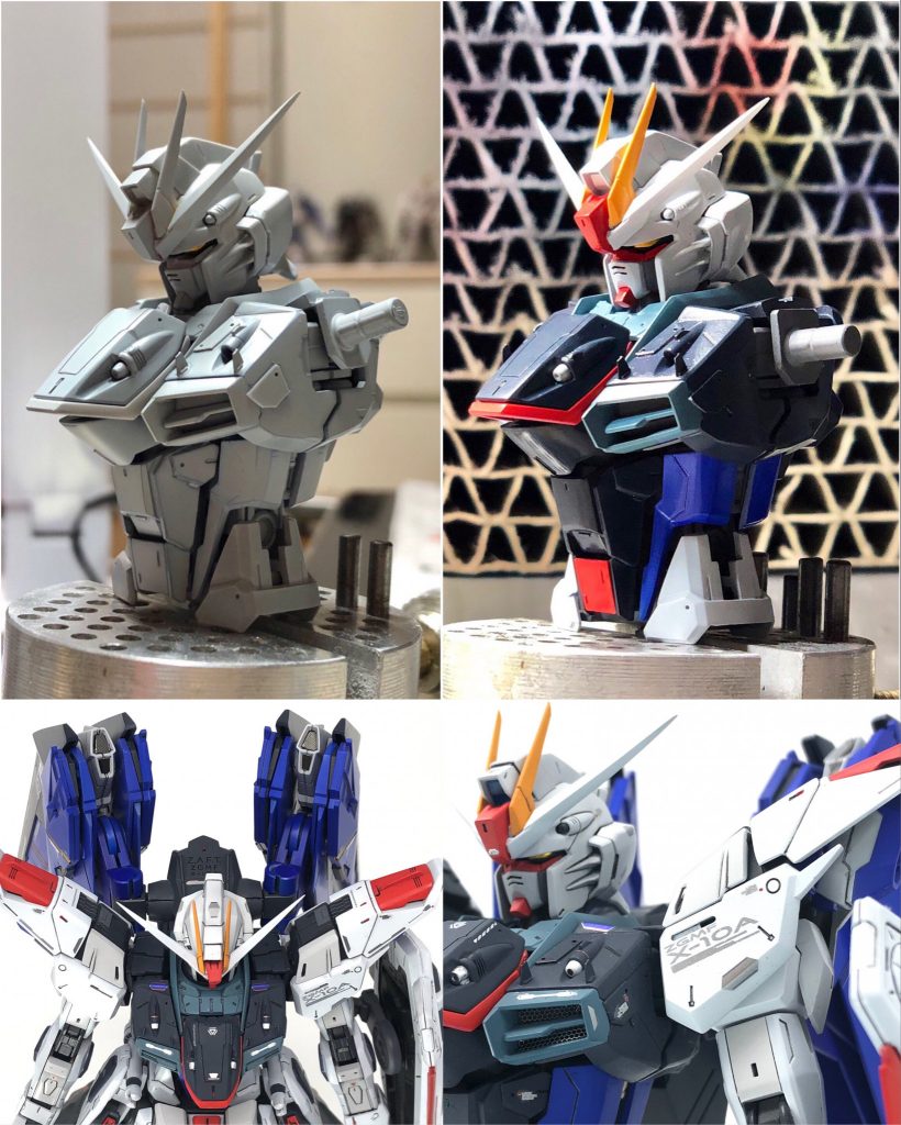 サフ萌え→ベタ塗り塗装

ちなみに胸部ダクト内へはメッシュを仕込んでいます
密度のある仕上がりになったかと思います