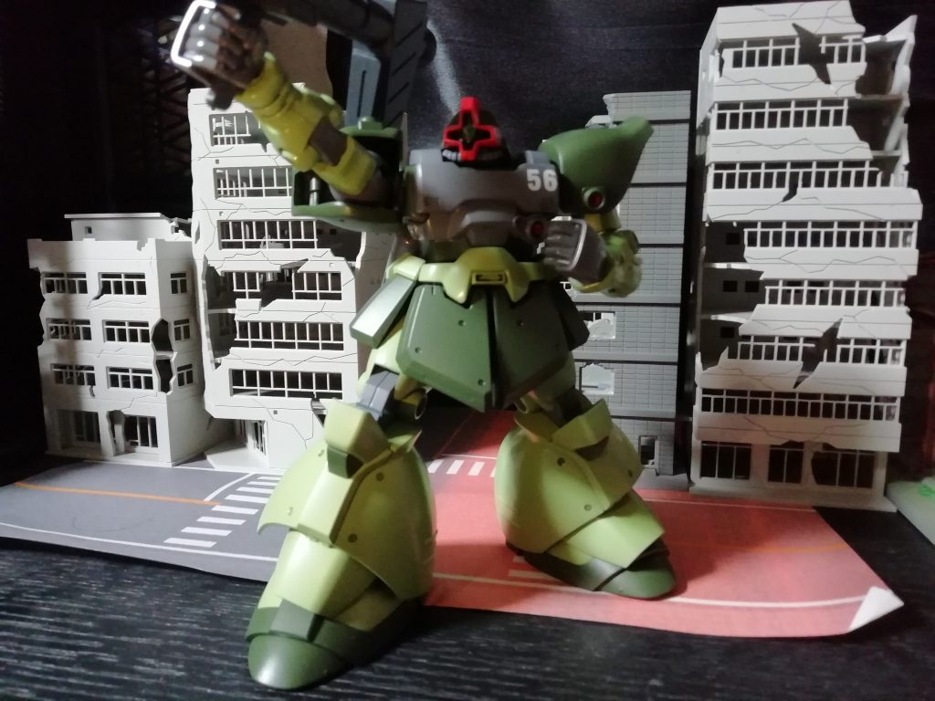 リックドムⅡ(ツヴァイ)ライトグリーンver–2枚目/制作者：新人メカニック