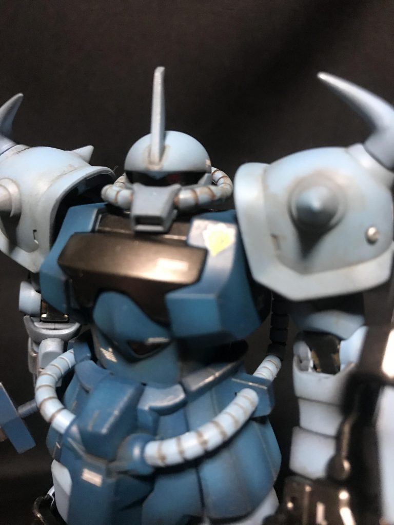 スミ入れ＆ウェザリングはエナメルのブラウンを薄めて入れてみました。