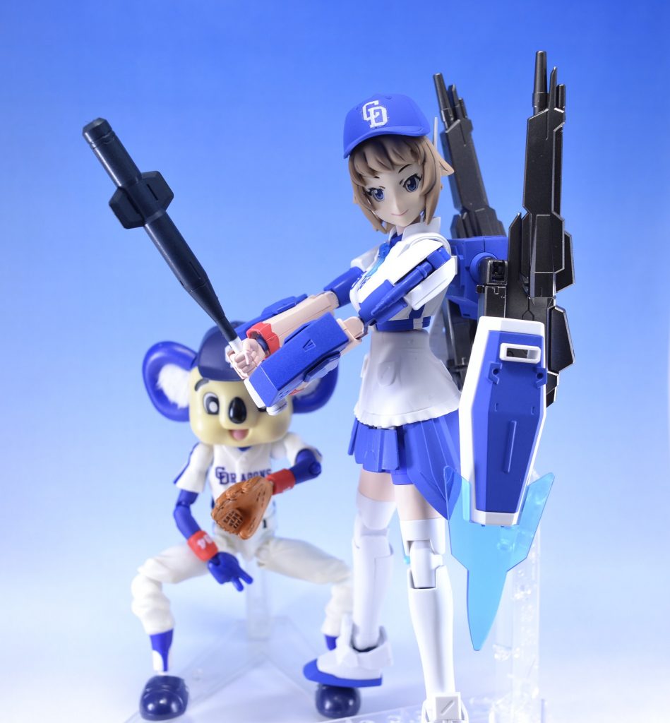 大好きな落合さんの「神主打法」をイメージしています(もしくは幽☆遊☆白書より、桑原の落合流首位打者剣)。