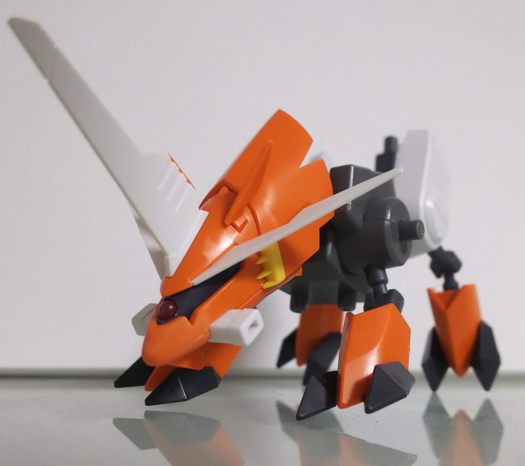 逆に縮めてみました。
バックパックとしてドムとかグフに付けようと買いに行ったら売っていなくて、インパルスを購入。
おかげでキャプテンインパルスの構想ができました。