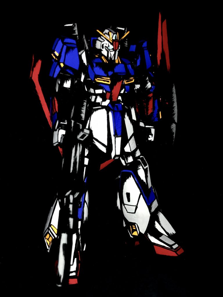 1/144 ゼータガンダム アメコミイラスト風模型–2枚目/制作者：@j_gunaka