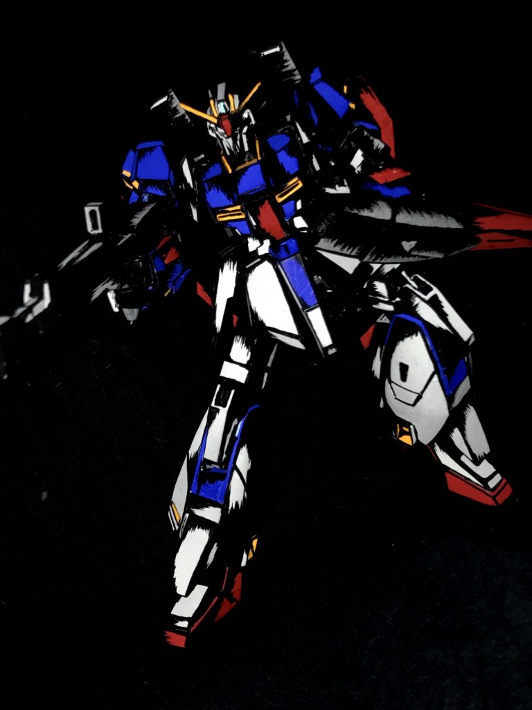 1/144 ゼータガンダム アメコミイラスト風模型–4枚目/制作者：@j_gunaka