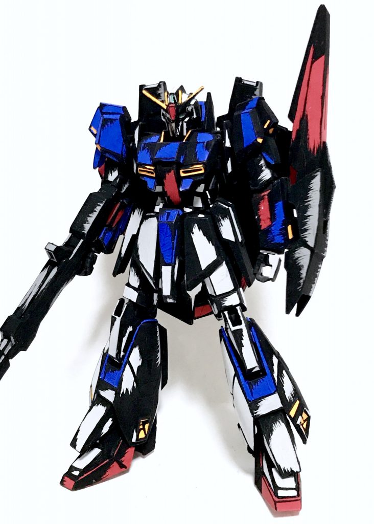 1/144 ゼータガンダム アメコミイラスト風模型–5枚目/制作者：@j_gunaka