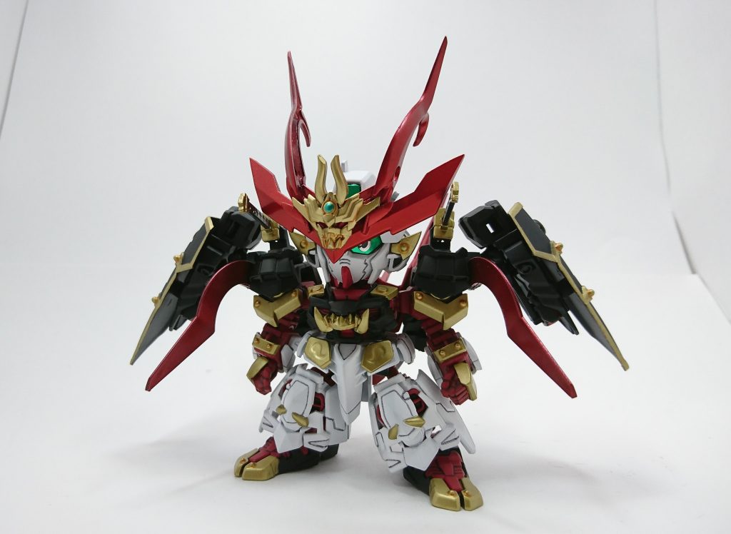 BB戦士戦国アストレイをベースに破牙丸やHG戦国アストレイ、ジャンクパーツを使って制作しました!