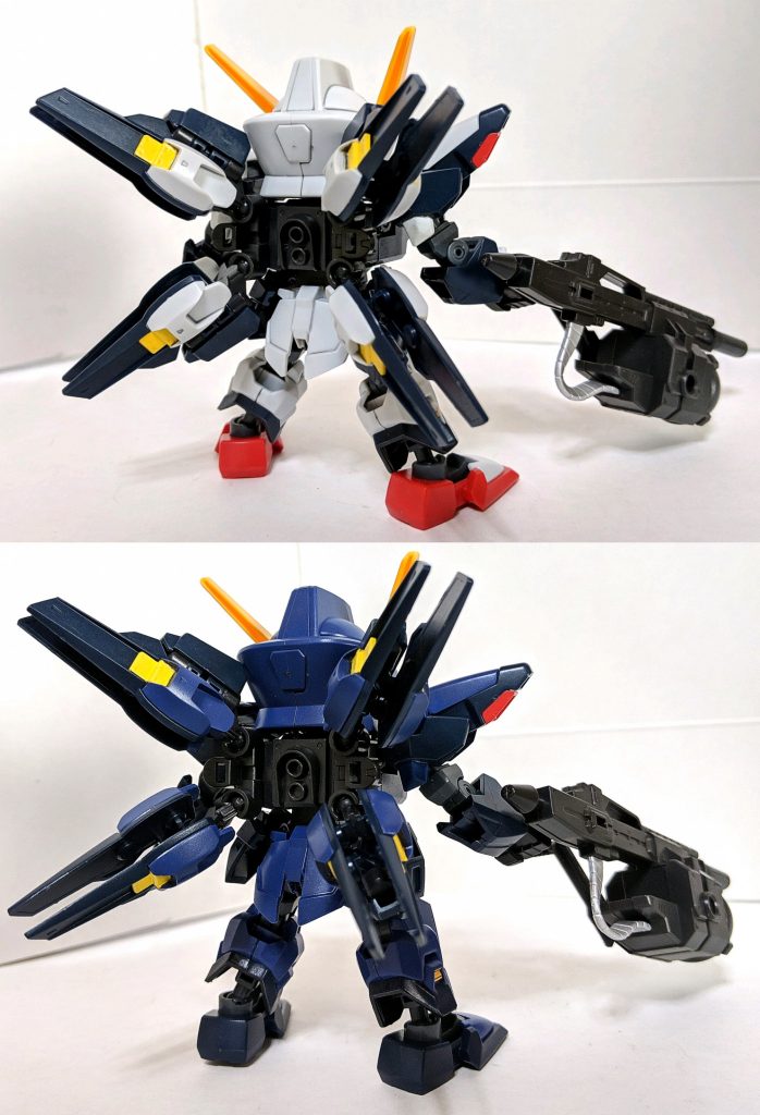 あのモノアイガンダムで有名なシスクードが遂にプラモデル化、ガンダムMk-Ⅱの様に2カラーがあり、どちらも良い作りとなってます
ただし、色が足りない個所が多い為塗装する必要がアリます
またフレームはCSフレームを使用してます