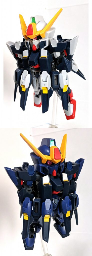 本機体最大の特徴とも言える巡航形態も再現可能、こちらも見た目のプロポーションが良く素晴らしいです