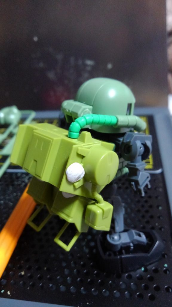 製作途中を一枚。