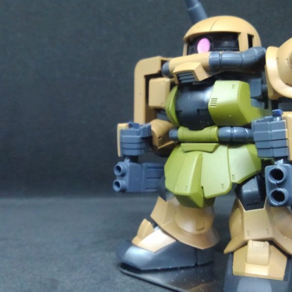 SD ＭＳ－０６ＣＫ　ザク　ハーフキャノン（クロスシルエット