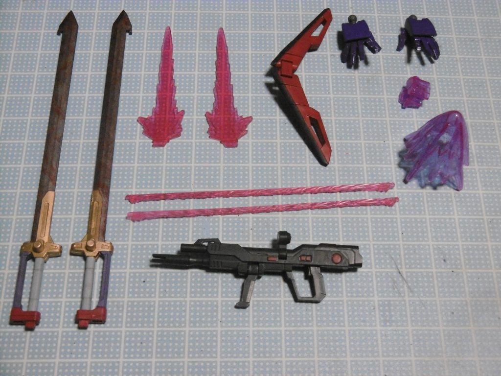 全武装：フォースインパルス＋ソードインパルス＋α
双剣としてのエクスカリバーがあるので、ヴァジュラビームサーベルは削除

ディナイアルエフェクト等の更なるＤ要素もあるのですが、あまり増やし過ぎると主要国首脳会議や大統領専用機の概念および「異世界転生メタルウルフカオス」外伝が始まってしまいそうなので、止めました