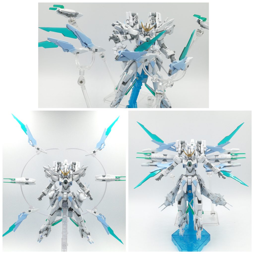 FXバーストの機体のスペックを上げる機能を機体内部に集約させ、出力を極限にまで高めるとされる「FXプロージョン」。それとは真逆で、溜め込んだエネルギーをDXファンネルで一気に解放させる「FXブラスト」の2種類のFXバーストが可能です。
···とまぁ後付けで色々追加もしましたが、ほんとに遊べる玩具となりましたw
最後まで観覧してくださった方、評価や好きになってくれた皆さん本当にありがとうございます😂
自分にとっても自慢できる代表作となりました!今後はアトレイテスを越えれる作品を目指して頑張りたいと思います🤗
本当にありがとうございました!!!