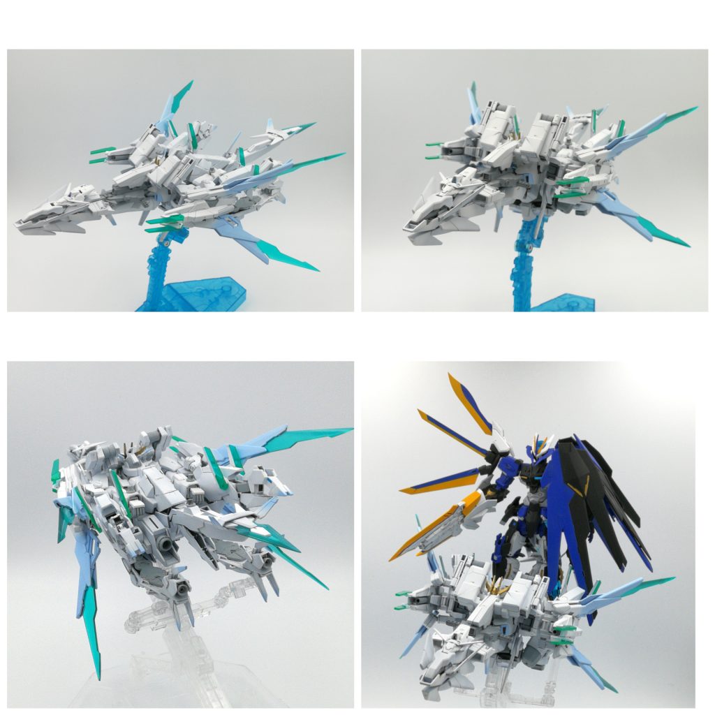 そしてAGE-2本来の変形をモチーフにした「キングストライダーモード」へ変形可能で、こちらもMSを搭載可能です。