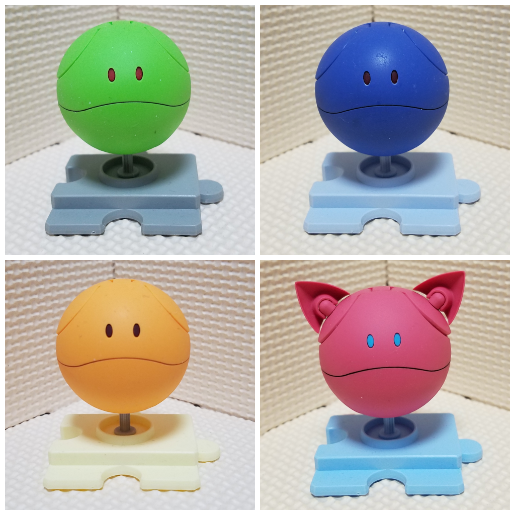 まなかんな濃いピンクだけ耳のあるキットなのはご愛嬌(笑)