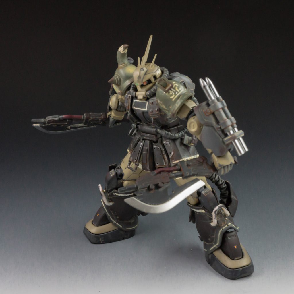 格闘武装　ダブルヒートホーク
アクトザクの大型ヒートホークを装備。