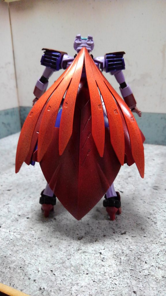 ノーベルガンダムの髪パーツを流用して赤毛っぽくしてみました。