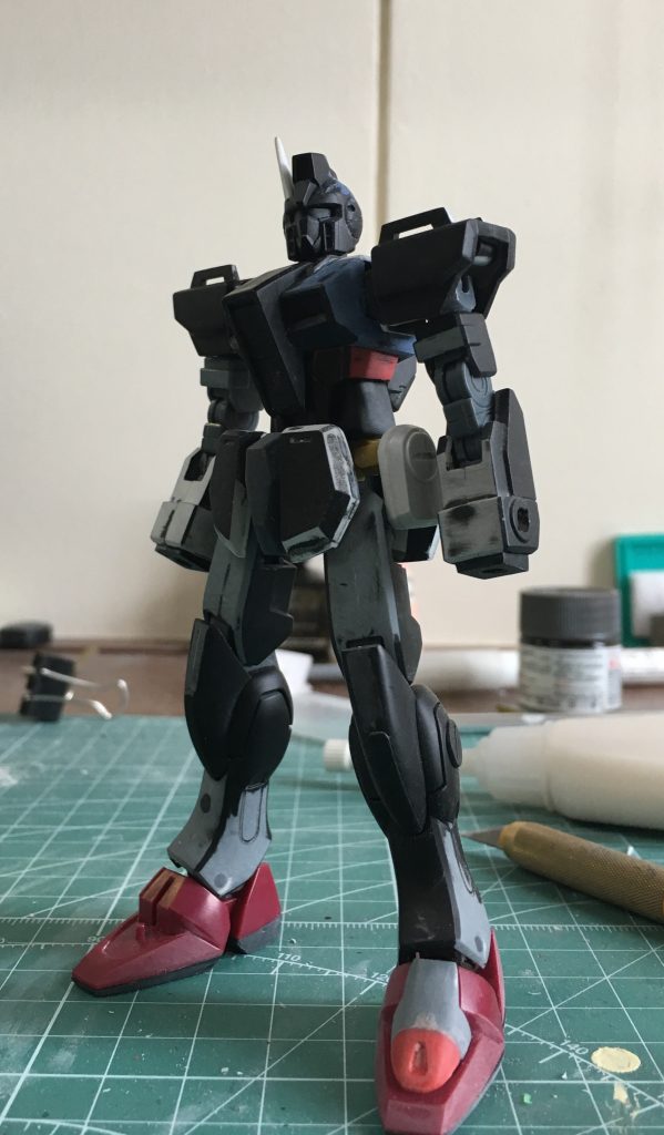 制作途中画像です。ストライクダガーはコレクションキットしかないので、HGCEでキット化してほしいですね~