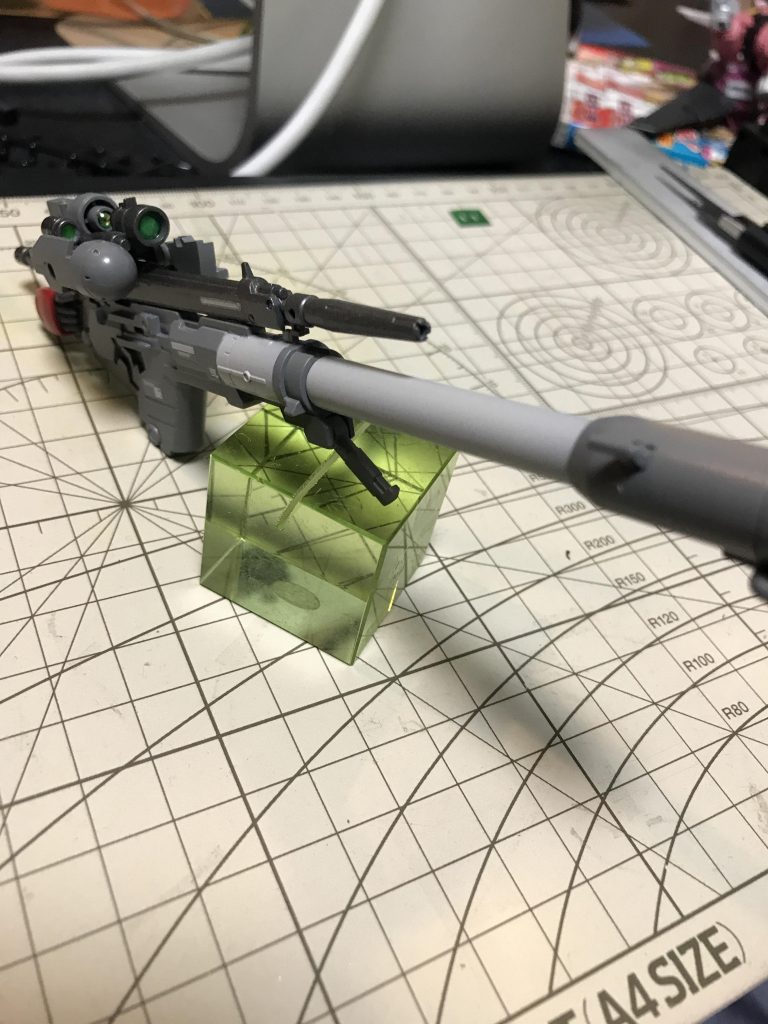 バズーカはネオジオング付属のものに市販のレンズパーツでディテールアップ