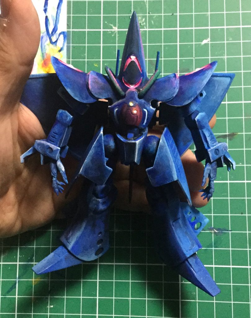 目が光って見えるように塗る