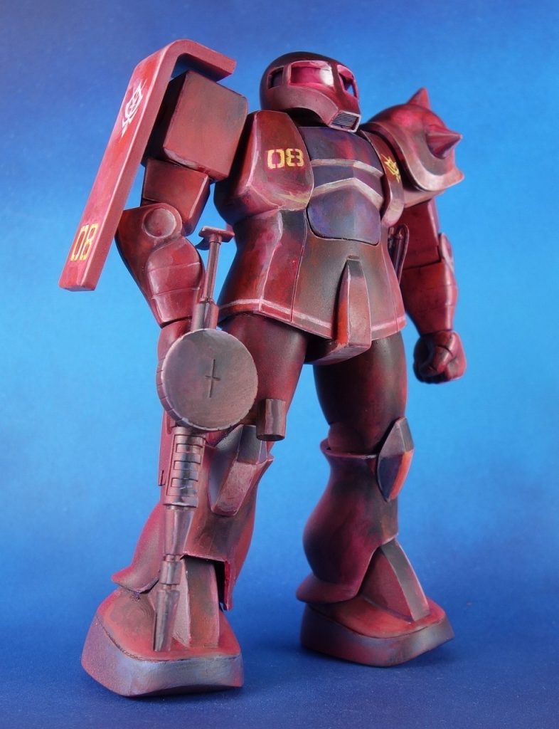 旧キット１／１００ シャア専用ザクⅠ（MS-05S）–4枚目/制作者：@館長