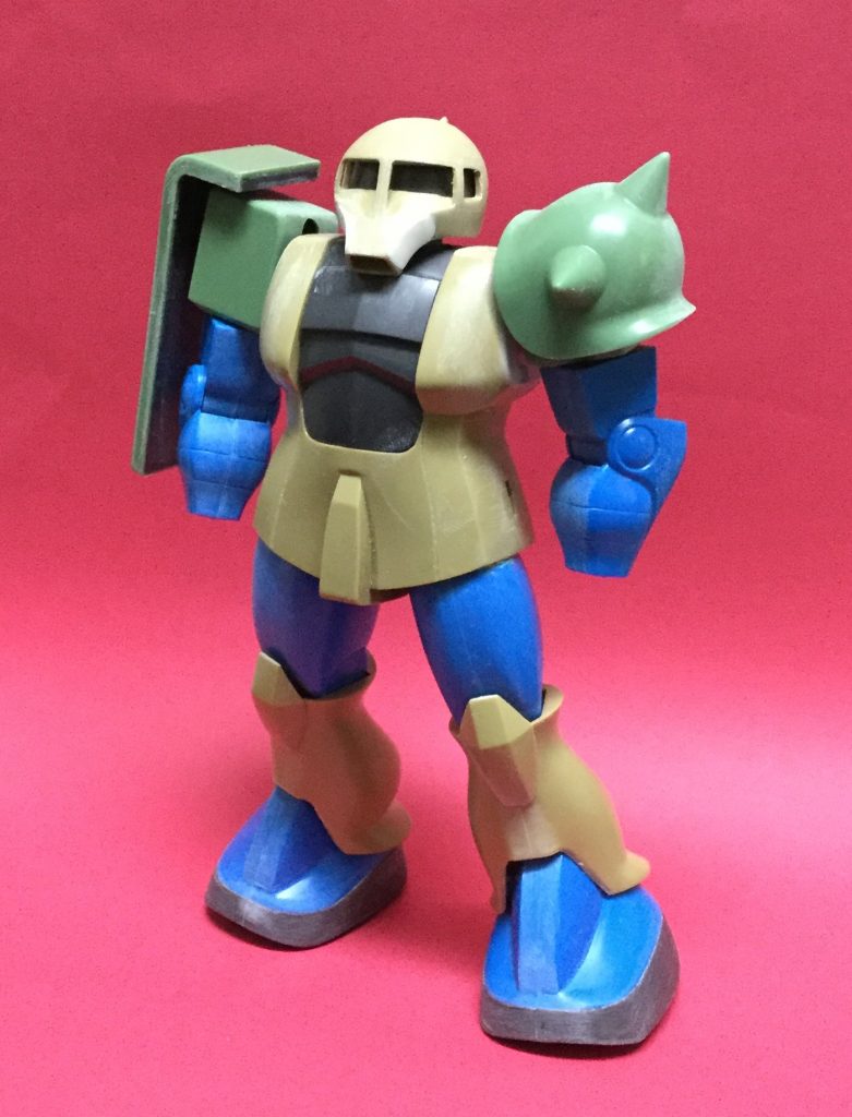 下半身はアルミ線で繋ぎ固定ポーズとする