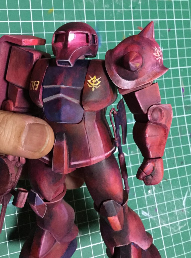 マーキング含め筆塗りで仕上げ