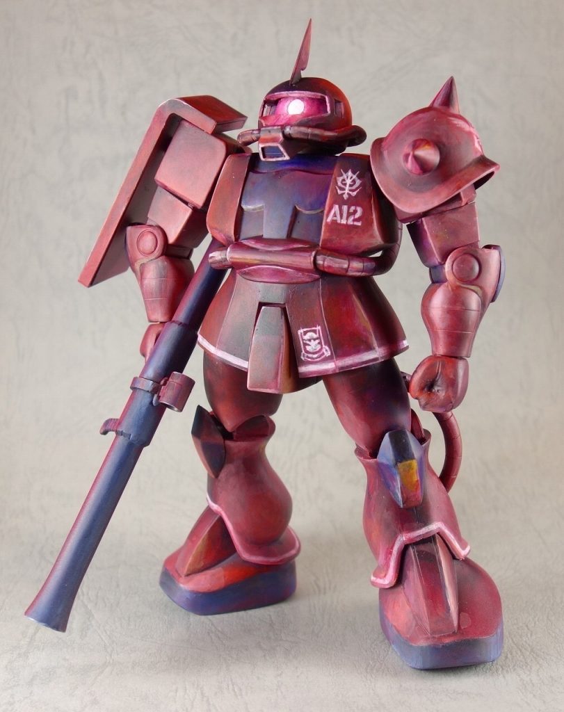 旧キット１／１００シャア専用ザクⅡ（MS-06S）–2枚目/制作者：@館長