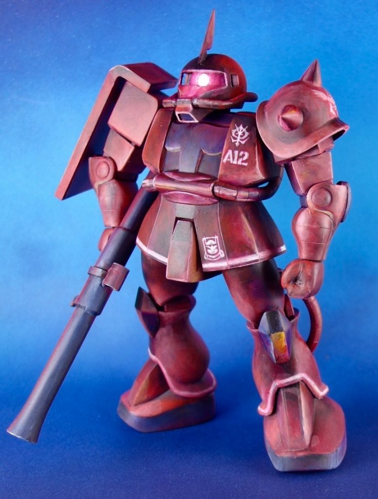 旧キット１／１００シャア専用ザクⅡ（MS-06S）–3枚目/制作者：@館長