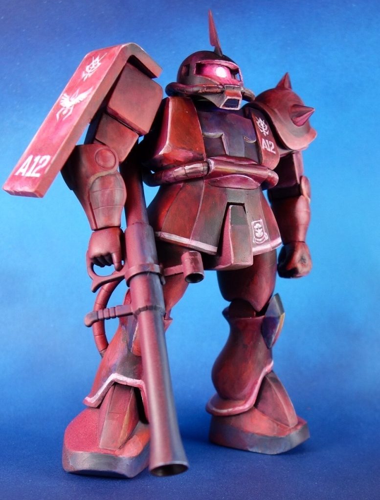 旧キット１／１００シャア専用ザクⅡ（MS-06S）–7枚目/制作者：@館長