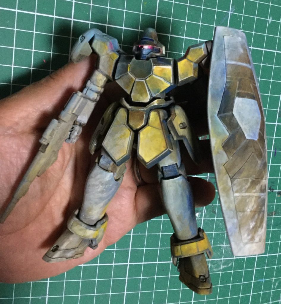 筆塗りそろそろ仕上げ