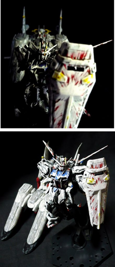 実際にアークエンジェルと並べて撮影したのがコチラです。
共演させたかったので、まず先にアークエンジェルを完成させました。