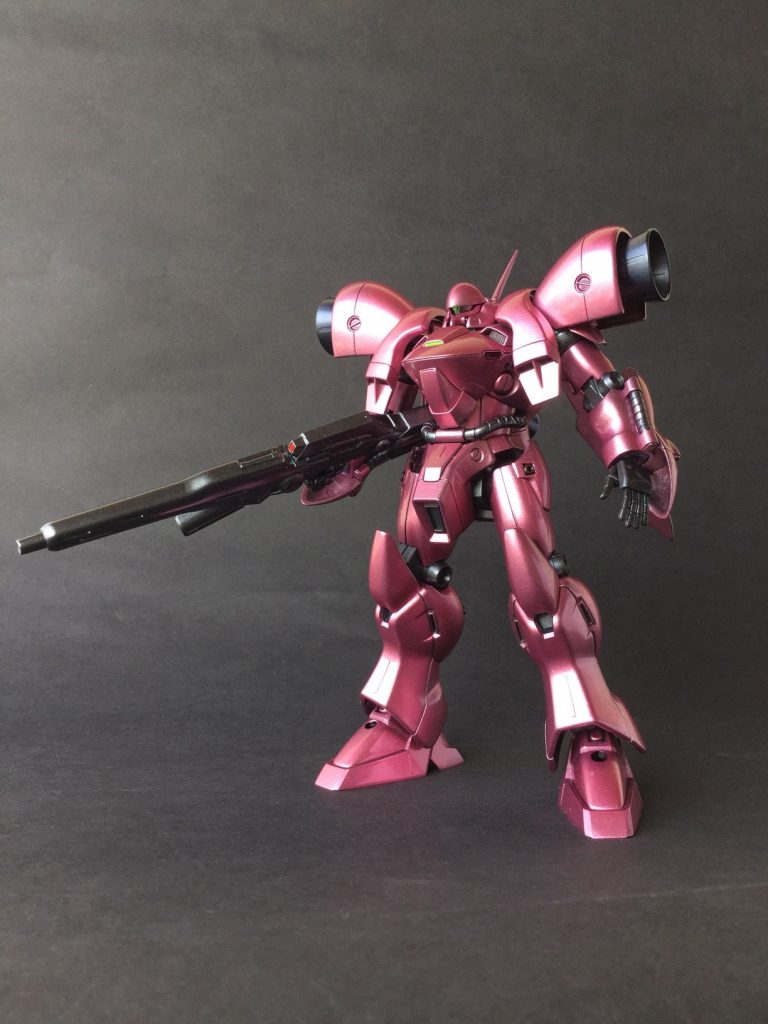 塗装はクレオスのメタルピーチをそのまま使いました。
間接などは同じくクレオスのメタルブラックなどです。