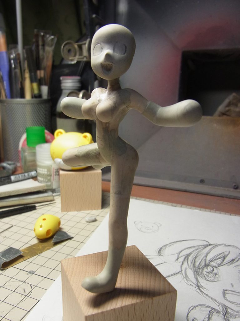 エポパテで何とかして作る、頭がデカイけど今回は見逃し；；