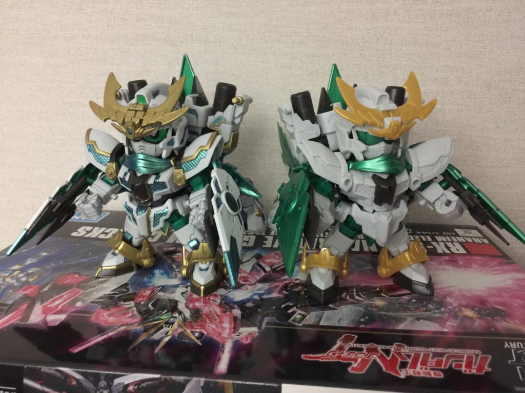 そのまま組み立てた零丸と比較