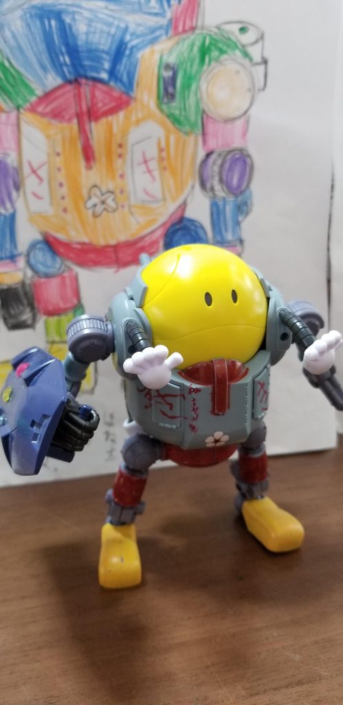7才での初ガンプラ。