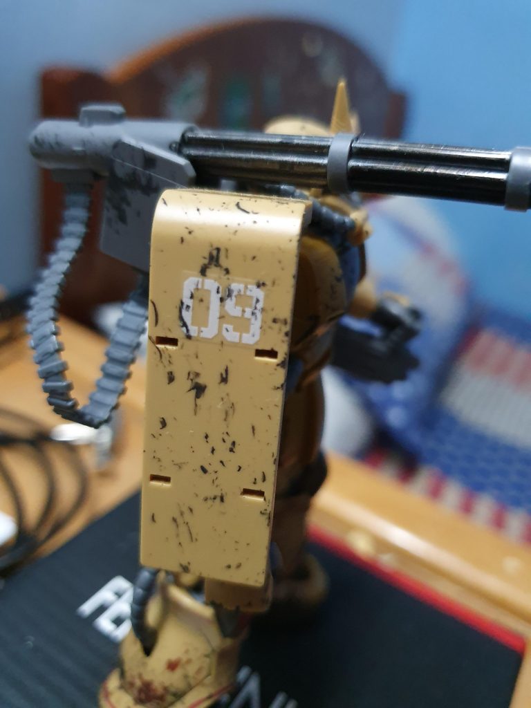 これが 汚した箇所で、一番気に入っているところ