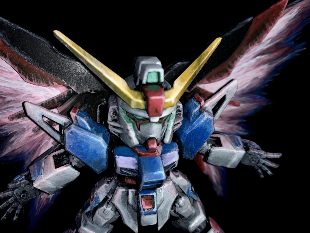 SD デスティニーガンダム イラスト風?塗装–4枚目/制作者:sawat1203 / さわてぃー