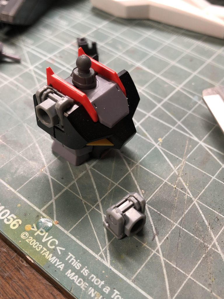 腕の可動域の改修です 
可動域のパーツはイフリートシュナイドのパーツを使用しました！