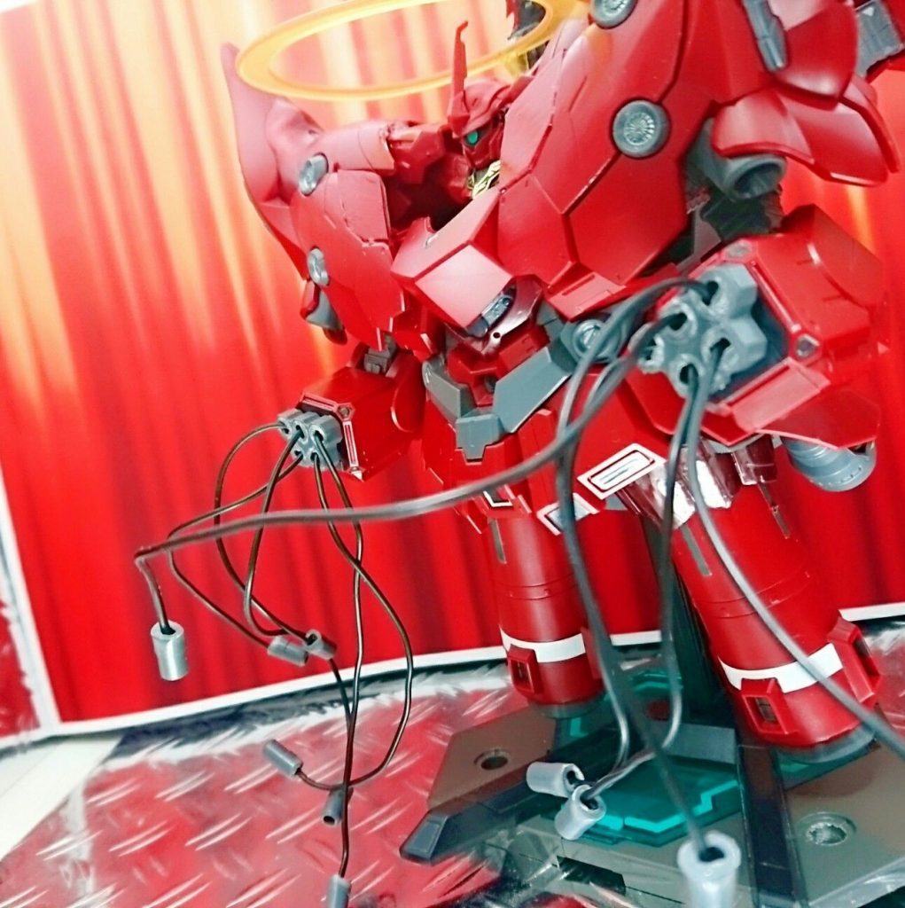 以前も作った有線式ファンネルビット。切り離してリード線で繋いだだけです(笑)。