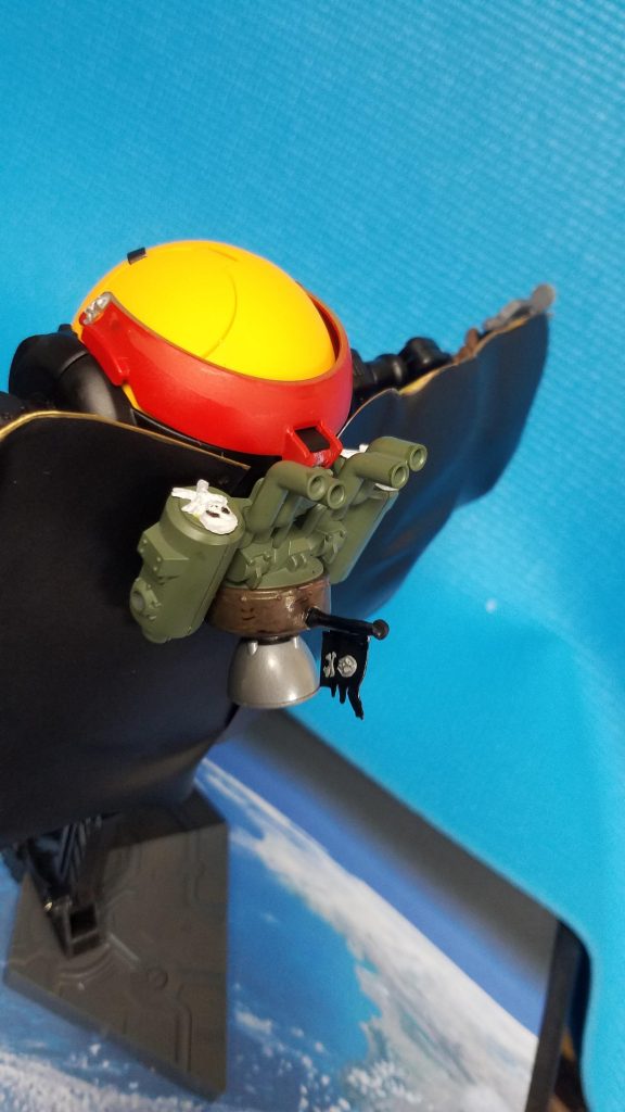 アルカディア号風バックパック
ドクロの旗もプラペーパー火炙りで