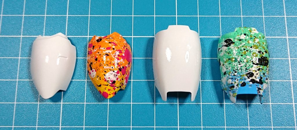 塗装中。
パーツ単位で見るとこんな感じです。